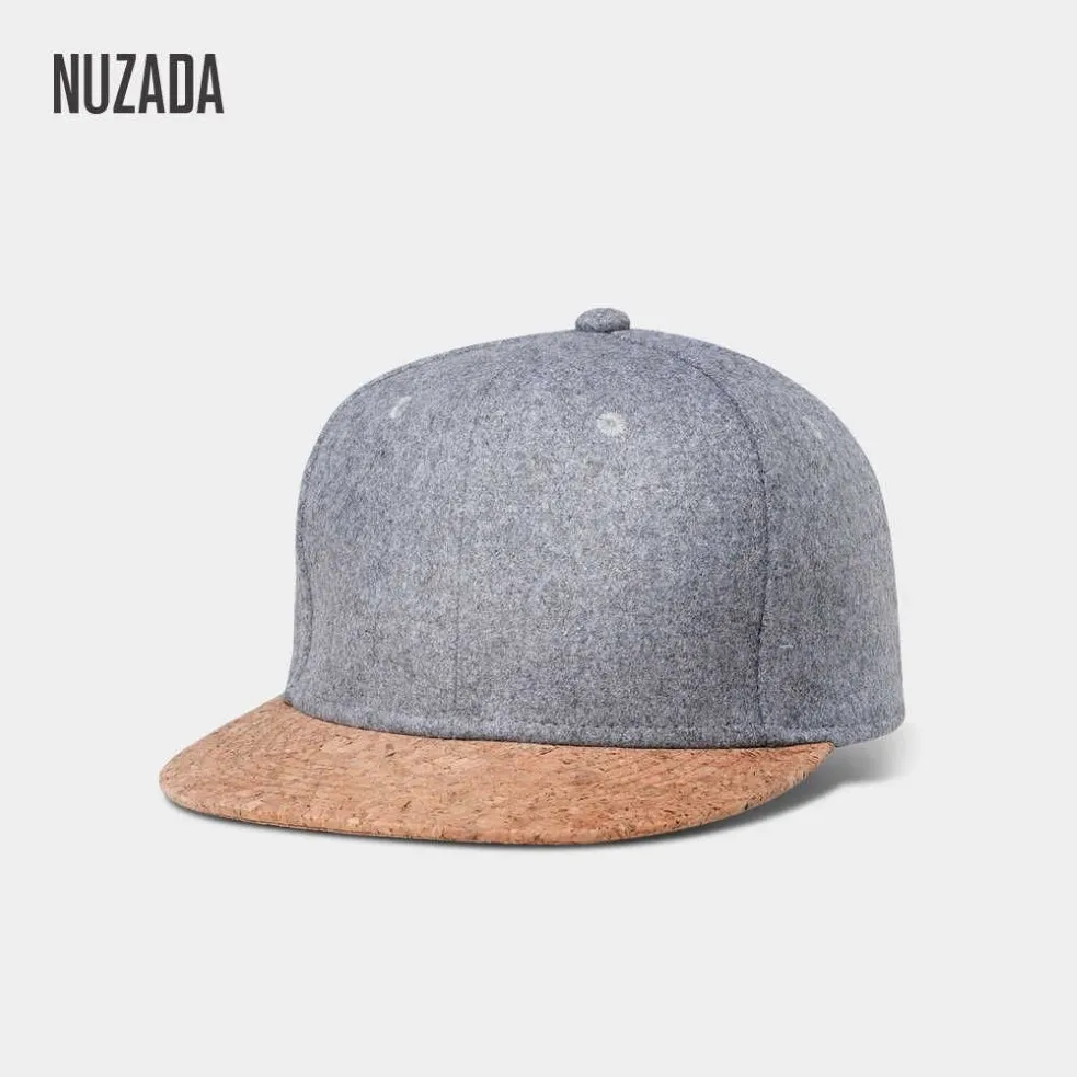 Varumärken Nuzada Autumn Cork Fashion Simple Men Women Hat Hatts Baseball Cap Snapback Simple Classic Caps Winter Warm Hat Q0703235O