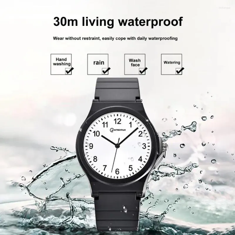 Wristwatches Adjustable Wrist Size Watch Corrosion-resistant Waterproof Unisex Digital With Print Dial Faux For High