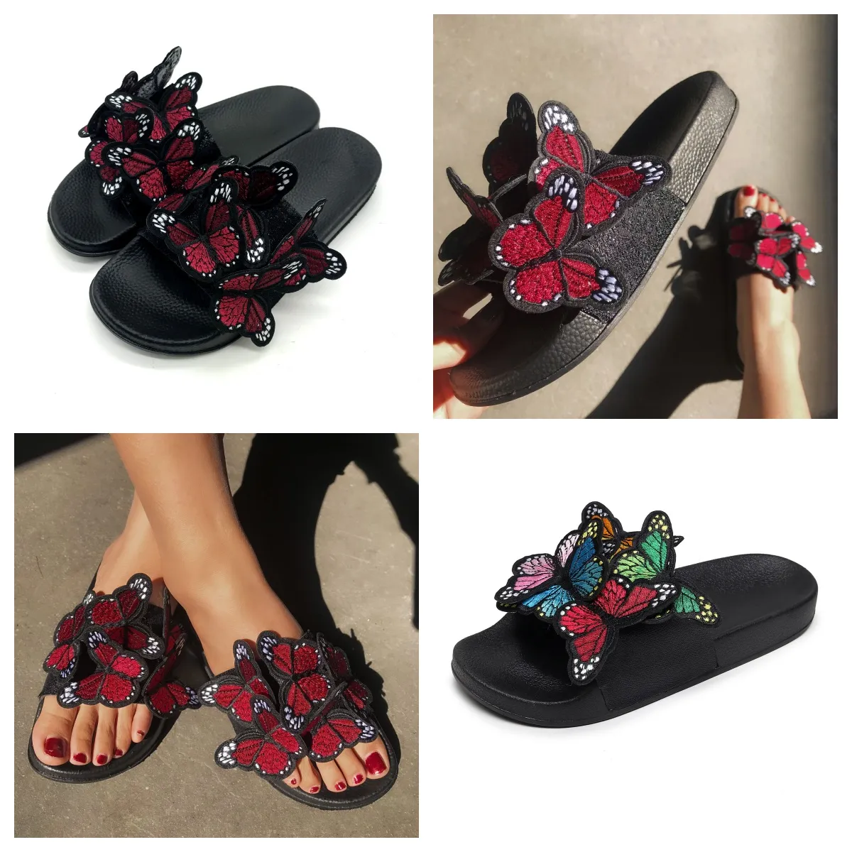 Tasarımcı Erkek Kadın Sandal Fashions Lüks Pırlanta Terlik Bayanlar Plaj Sandal Partisi Düğün Daireleri Terlik Ayakkabı Gai Boyutu 36-41