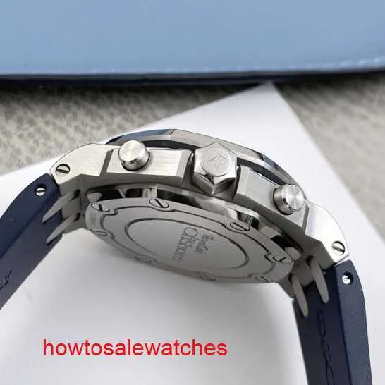 Neueste AP-Freizeitarmbanduhr Royal Oak Offshore-Serie 26231ST Präzisionsuhr aus Stahl mit blauer Platte für Damen, modische Freizeit- und Business-Sportmaschinenuhr