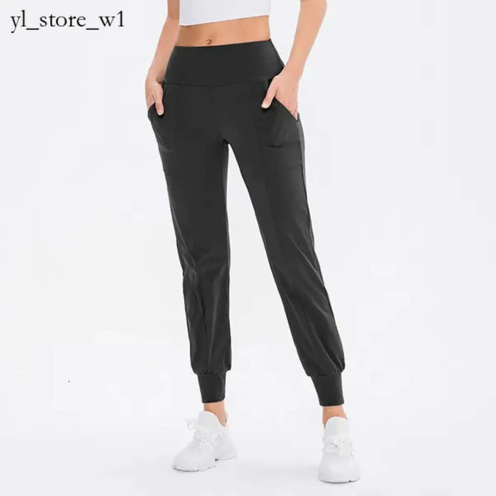 LULULEMEN Womens Women Yoga Ninth Pants Running Lulu Short Fitness Joggers Soft High midja Elastic Casual Jogging Lululemen Pants 5 Colors High-End 3807