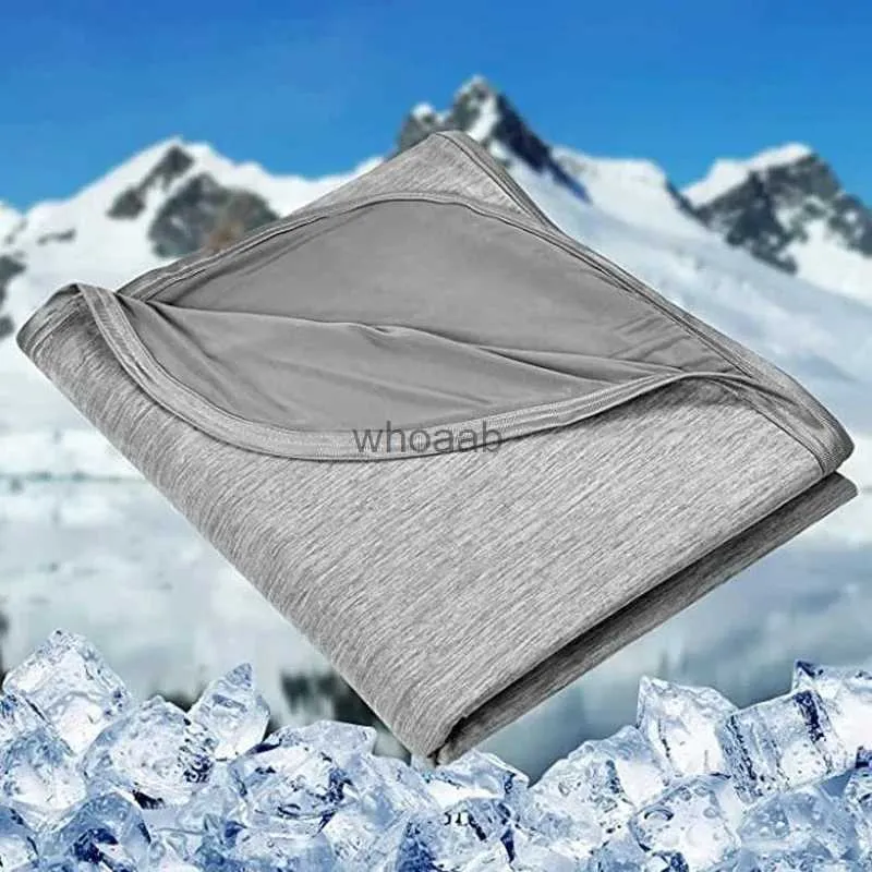 Ensembles de couettes Couvertures de refroidissement pour dormir Couette de climatisation lisse Couette d'été légère avec tissu de refroidissement à froid double face YQ240313