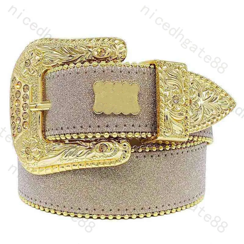 Cinturón para hombre Cinturones clásicos con diamantes bb para hombre, cinturones con hebilla de cinto chapados en plata, cinturón de cuero con diamantes de imitación retro de negocios ajustable para hombre GA05 I4