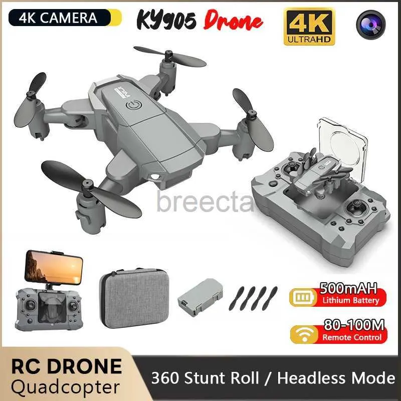 Drones Mini HD 4K Drone Caméra Mode de maintien élevé Pliable RC FPV WIFI Photographie aérienne Quadcopter Batterie Télécommande ldd240313