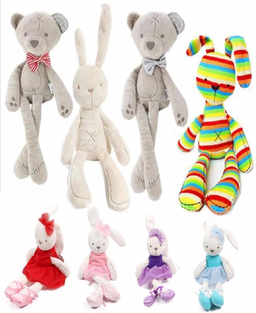 Baby Soft Brinquedos Plush Rabbit Bunny Bear Sleeping Mate Stuffed Plush Animals Toys4967143