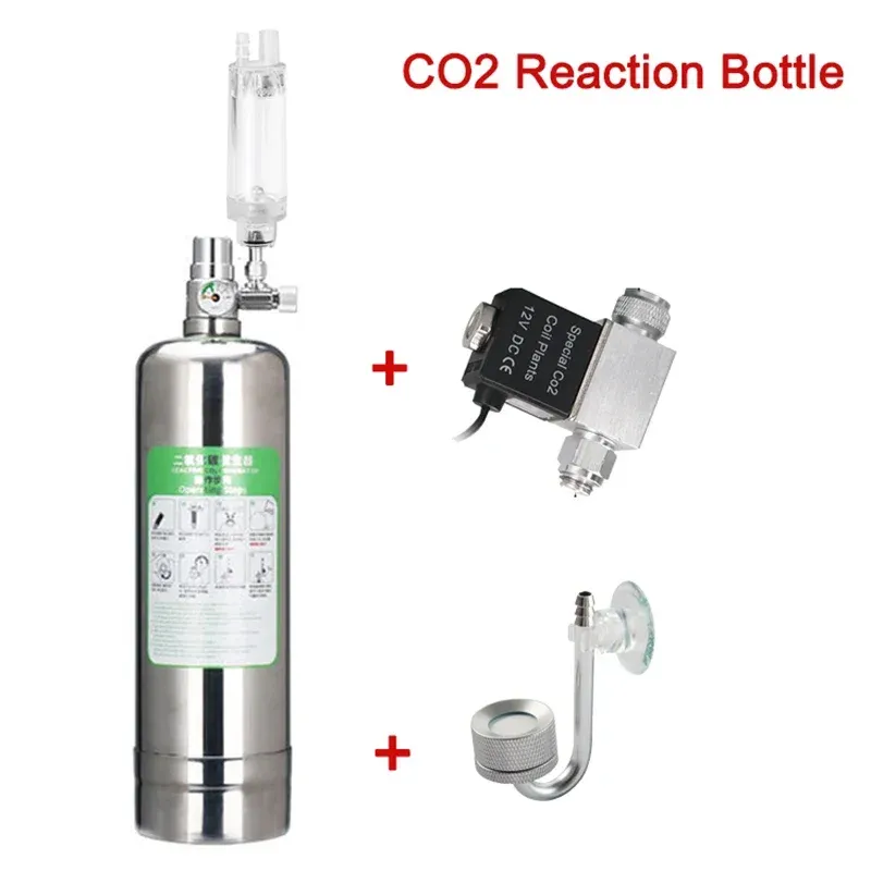 Équipement Aquarium générateur de CO2 Kit de système de réservoir de poissons système de générateur de cylindre de CO2 avec électrovanne diffuseur de bulles dioxyde de carbone