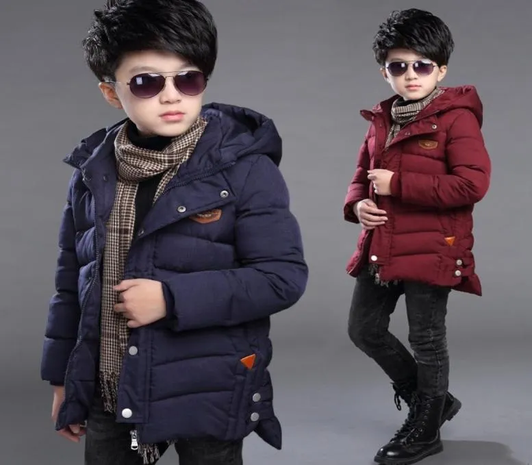 Baby Boy Winter Jackets Kids Hooded Outerwear Down Parkas Coat Clothes for Teen Boys 3 5 6 7 8 9 10 11 12 13 14 Years Old Y200907594282