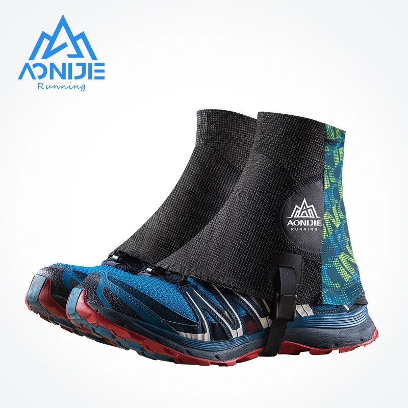 Abbigliamento aonijie e941 odkryty unisex wysokie bieganie trail getry ochronne sandroof pokrowce na buty dla triathlon maraton piesze wycieczk
