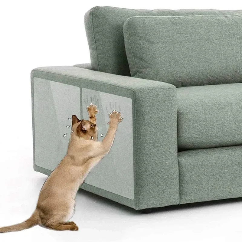 Leksaker Ny 10pack Cat Scratcher, kattskrapavskräckande tejp, kattavvisande för möbler, katt soffskydd, kattskrapningsplatta