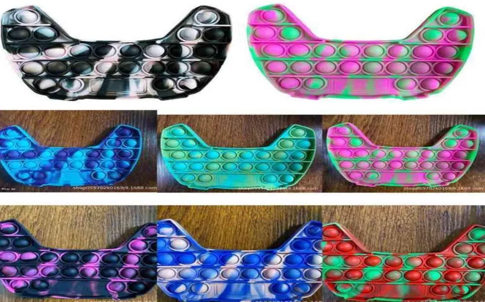 Tiktok Vogue Tie Dye Pads Toys Push Push Bubble Bubbles Pers Board Pad Camouflageゲームパッド感覚絞りストレスボールADHD特別ニーズG473JZX5389525