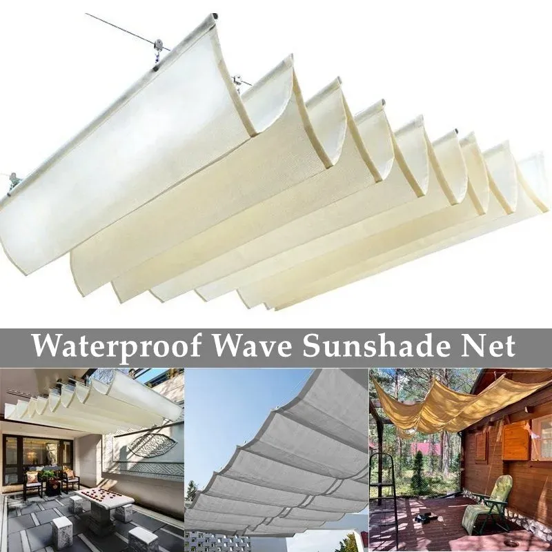 Netten AntiUV 300D Polyester Waterdicht Telescopisch Zonnescherm Netto Tuinzonwering Balkon Terras Regendicht Zonnescherm Zeilluifel