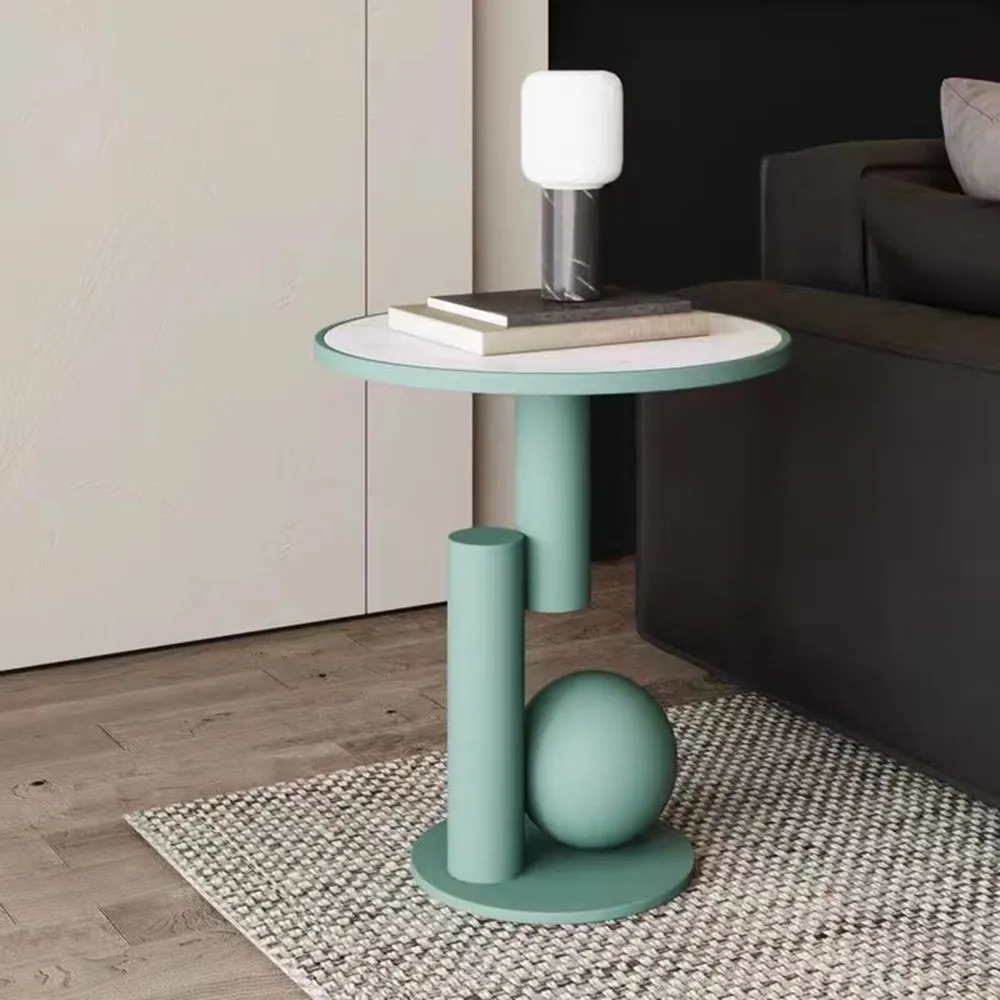 1PCS Creative Home Living Room Coffee Table Simple Standing Nordic Small Unique Aesthetic Round Minimalist Neuble Furniture For Indoor Decor