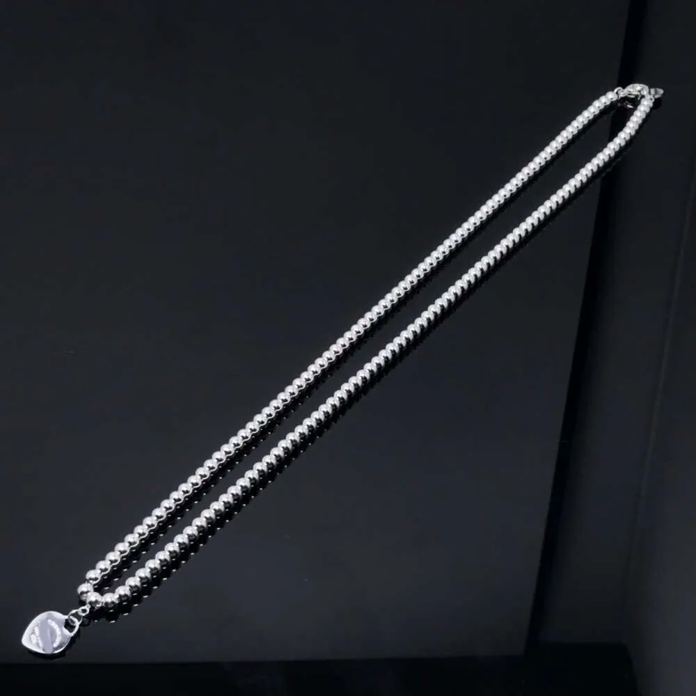 Tiffanybead ketting Tiffanyjewelry Silver kettingen Designer ketting voor vrouw Precisie Hoogwaardige Kraal Liefde ketting zonder diamanten Love Bud