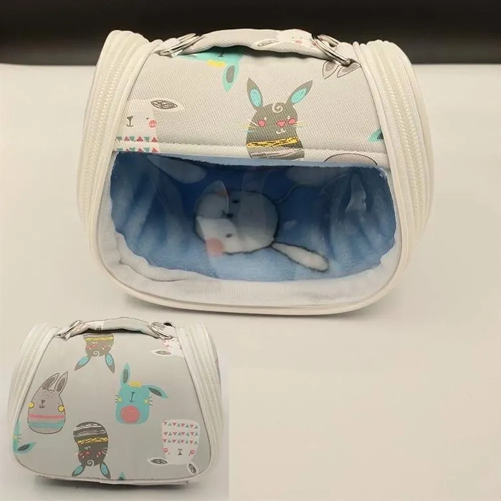 Ninhos portátil pequeno portador de animais de estimação pássaro mochila saco videira pelúcia para papagaio açúcar planador hamster esquilo coelho furão chinchila viagem