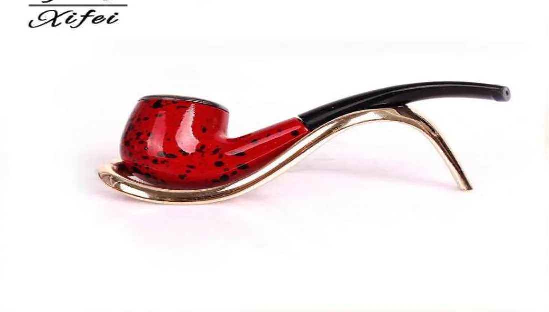 New type of pipe resin imitation wood solid light dual purpose portable portable tobacco pot smoking fittings4290971