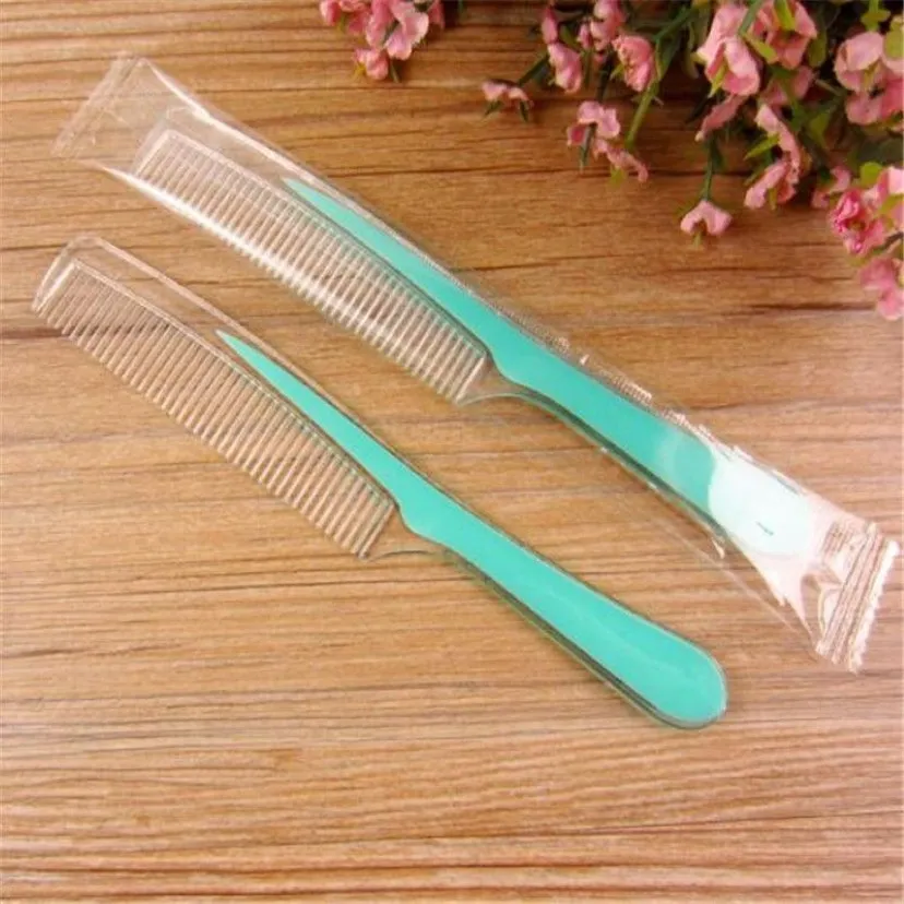 New Bath Supplies el supplies disposable comb hair el room toiletries bicolor plastic comb 297s