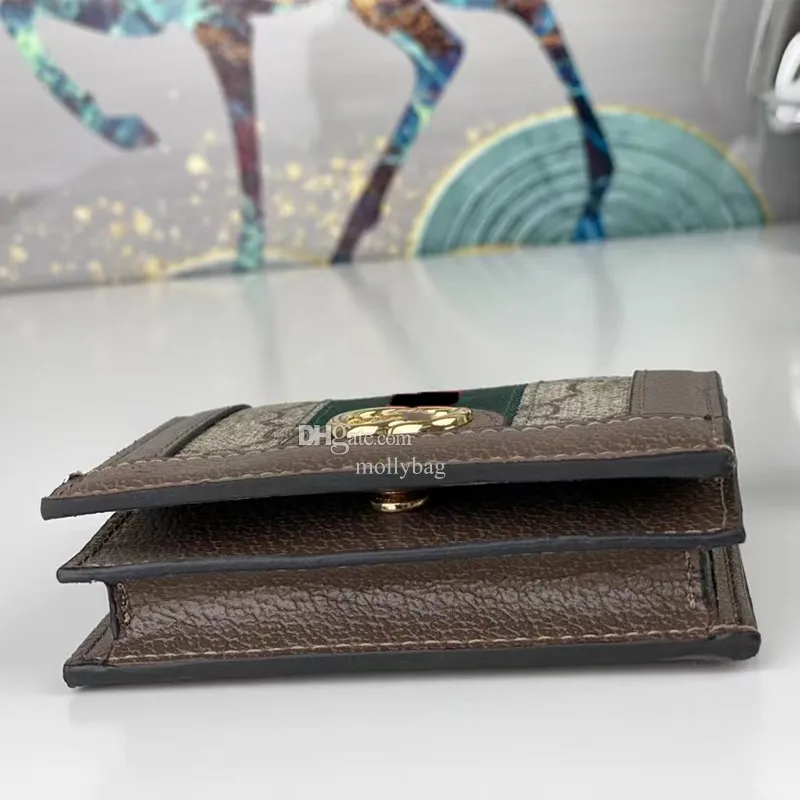 Luxury Men Card Holder Wallet Womens Classic Leather Leather PVC Business Style Credit Card Holders Long Flip Cover Wallet Cover Purse Men Coin Pouch Gift With Box