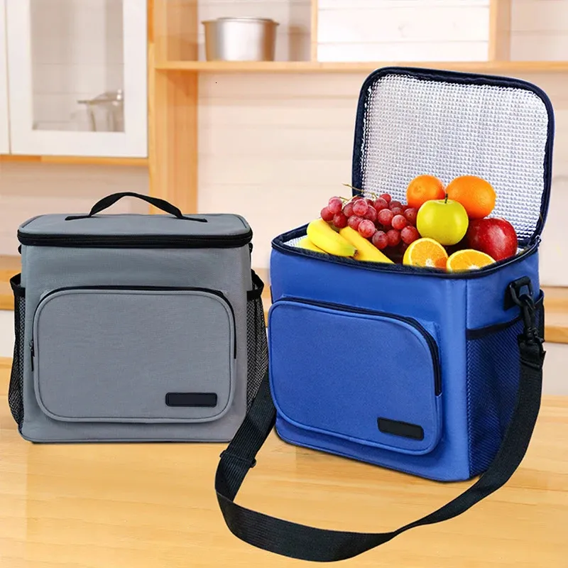 Insulated Lunch Bag Large Bags For Women Men Reusable With Adjustable Shoulder Strap 240313