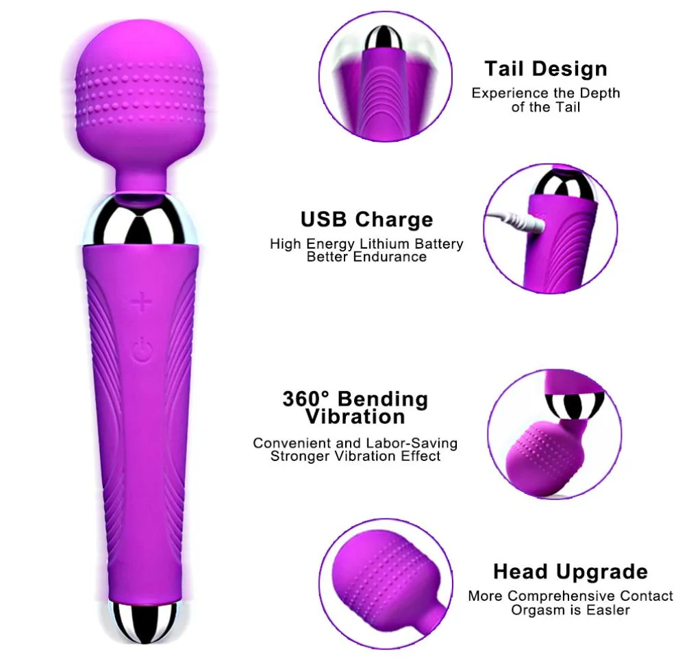 Wibrator wibratorowy Dildos Av For Women dla kobiet stymulator stymulatora USB ładowne masaże