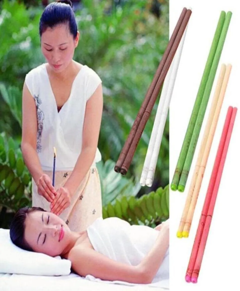 Terapia wysokiej jakości naturalne bejczyki świece ucha Świece proste w stylu Indian Theraphy Ear Candle TCM Therapy3063169