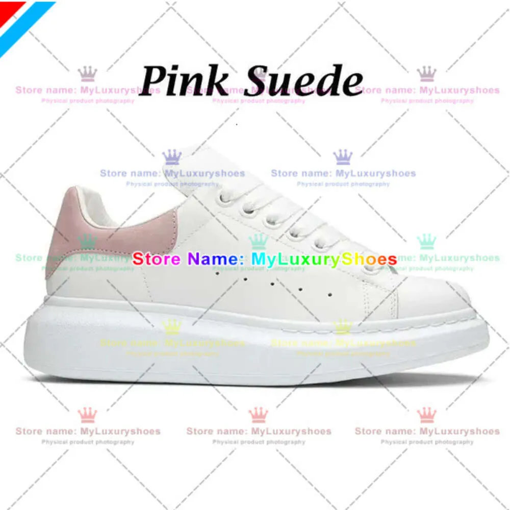 Novo Designer Sapatos Casuais Grande Mulher Mens Branco Suave Bezerro Couro Flat Laces Plataforma Sola De Borracha Tênis Preto Rosa Luz Azul Arredondado Toe Camurça Baixo Top 503