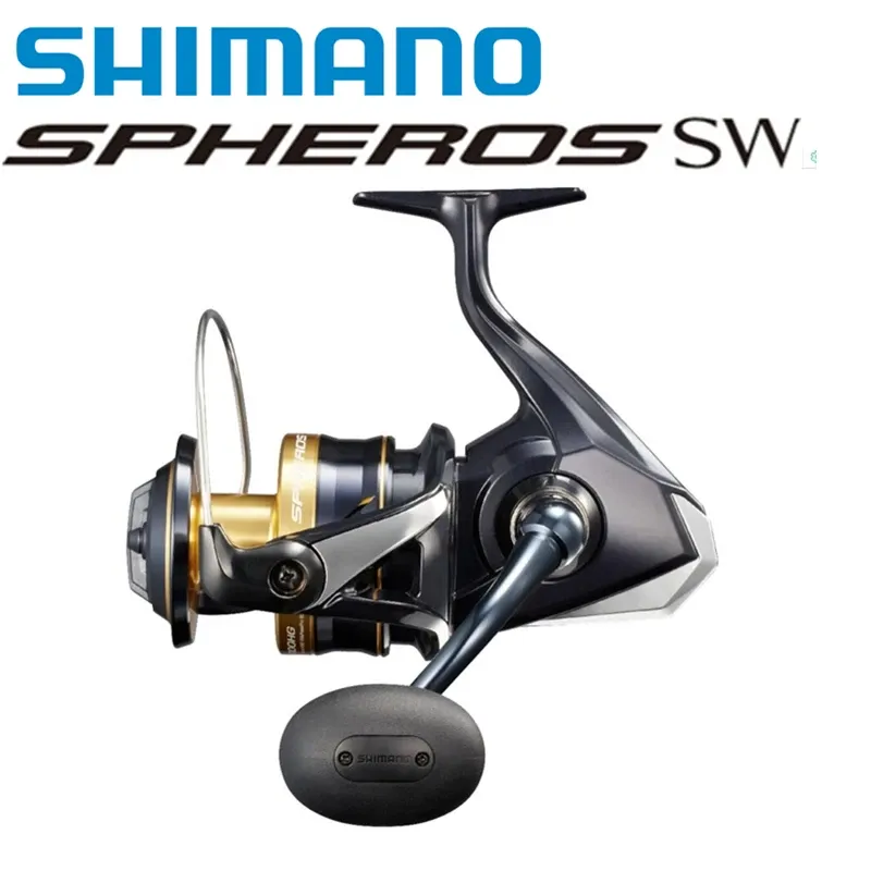 Toys Nouveaux sphéros Shimano d'origine SW 5000 6000 8000 10000 14000 18000 20000 Spinning Fishing Reel Saltwater Fishing Wheel