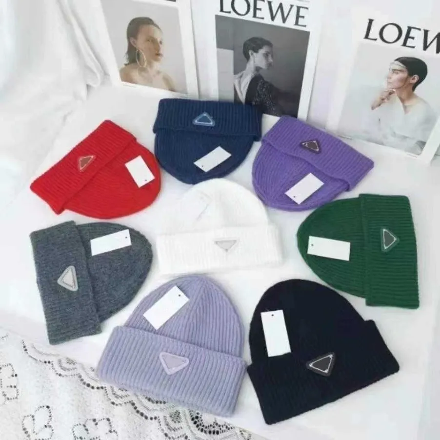 Chapeau tricoté de luxe de marque de styliste pour hommes et femmes, protection chaude des oreilles, hoods271Q, 2022