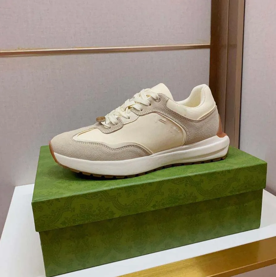 Nouveaux baskets de créateur hommes chaussures imprimer vérifier formateur plate-forme formateurs rayé Sneaker Vintage chaussure en daim