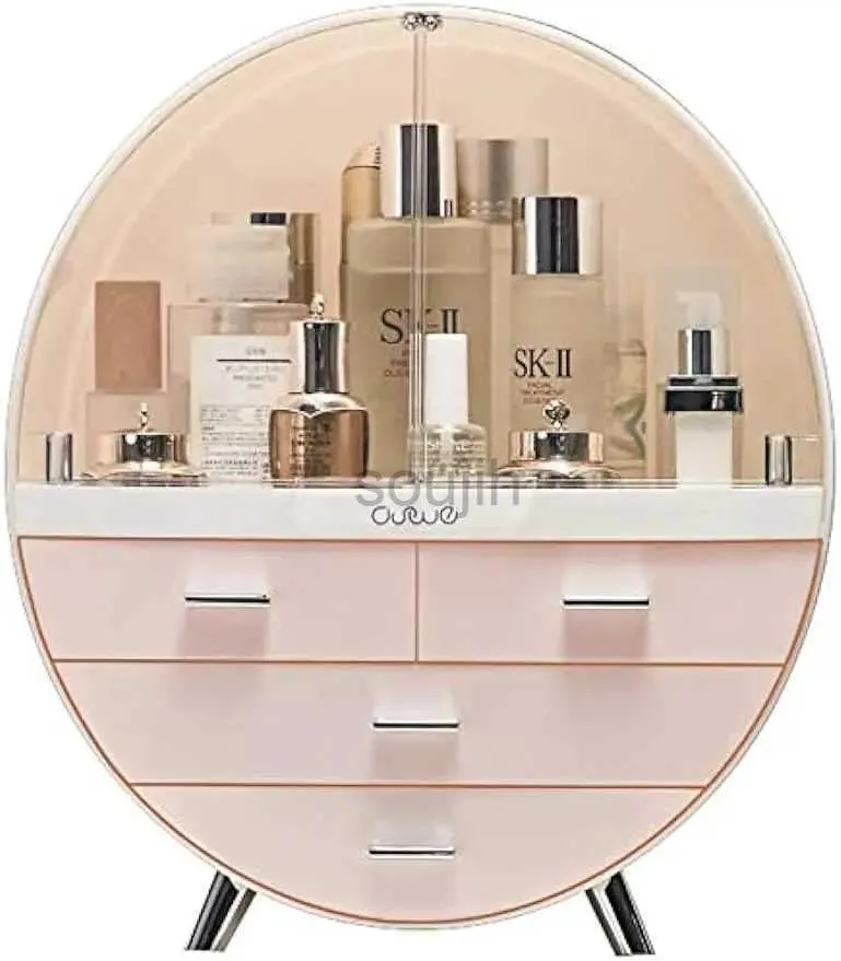 Makeup Brushes Fashion Makeup Storage Box Bathroom Brush Lipstick Desktop Jewelry Cosmetic Skin Care ldd240313