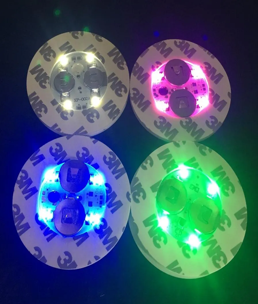 LED -lampan för glas Bong Base LEDS Bar Coasters Light Automatisk justering8223997