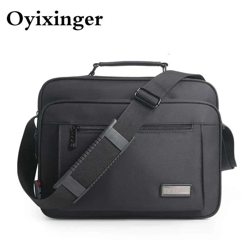 À prova dwaterproof água preto masculino maleta de alta qualidade marca sacos ombro para mulheres saco do mensageiro dos homens crossbody bolso hombre 2023 240313