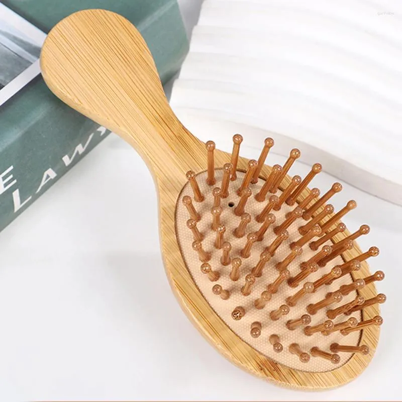 Accessoires de bain ensemble Bamboo Air Cushion Peigne Anti statique Détanglant les cheveux réduisez les accessoires de coupe de cheveux de brosse à perte