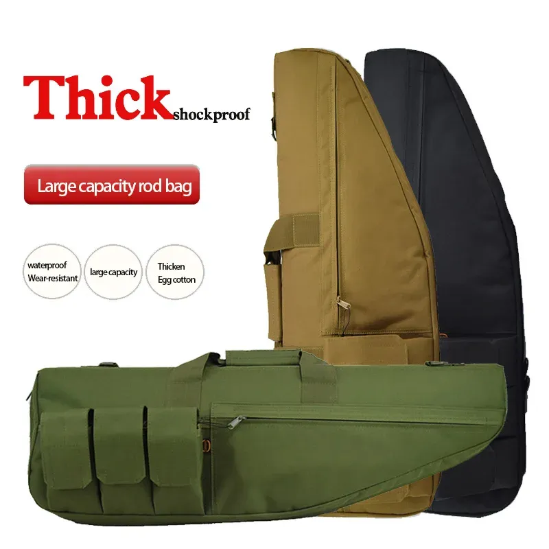 Sacs 70cm / 98 cm / 118 cm Sac à pistolet tactique Sac de fusil lourd pour fusil de fusil de fusil de transport en dehors du pistolet de chasse à pistolet CS Holster