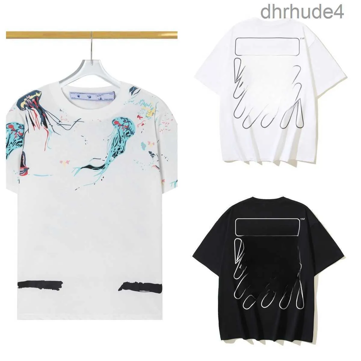 Offs Arrow T-shirt Nouveaux Hommes Chemises Designer Luxe Blanc Classique Graffiti Sweat-shirt Homme et Femme Mode Coupl Tee Plusieurs Styles Hip h Fjxc