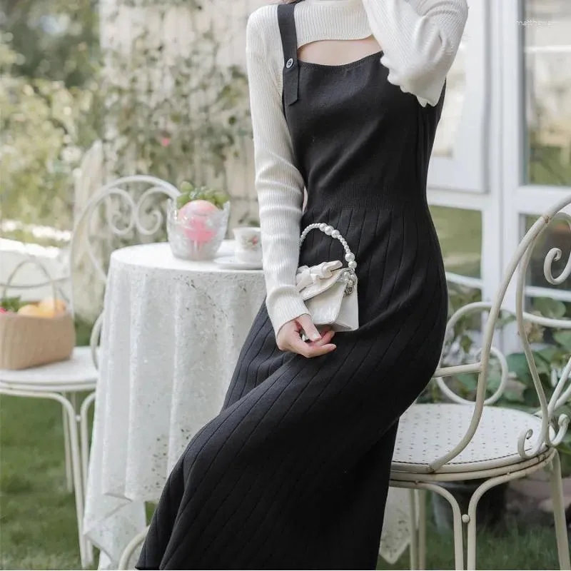 Casual Dresses Autumn Winter Fashion Elegant Round Hal