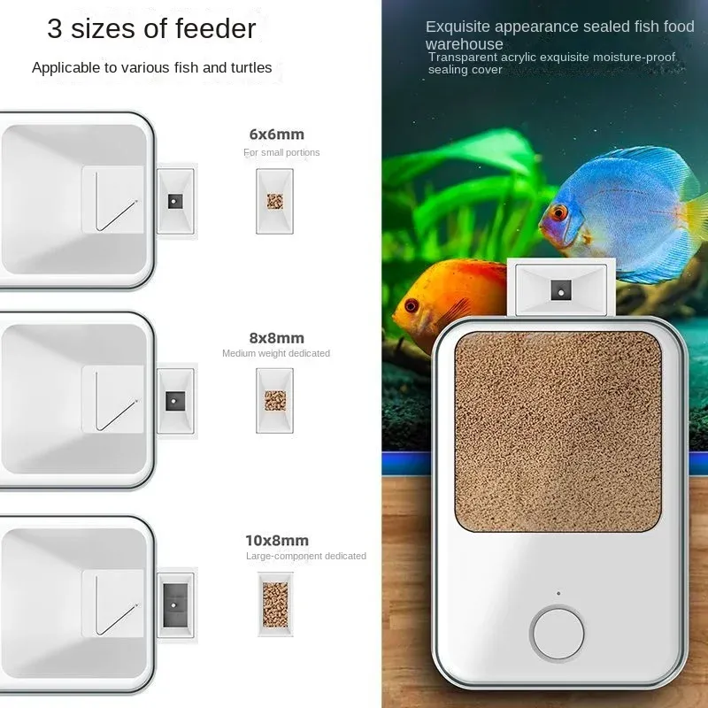 Feeder Automatische Aquarium Feeder Timing/Wifi Drahtlose Smartphone App Intelligente Lautsprecher Stimme Fernbedienung Fisch Fütterung