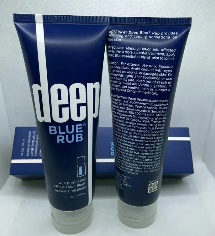 Marca deep BLUE RUB creme tópico com óleos essenciais 120ml cuidados com a pele do corpo Hidratante