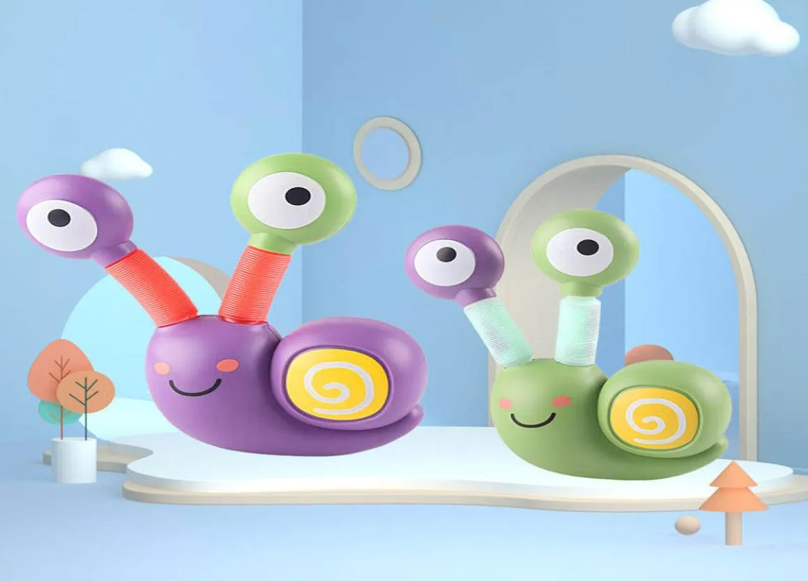 Snail Telescopic Tubes Toys Sensory Toy Cool Light Lifelike Shape for Stress Anxiety Relief5704827