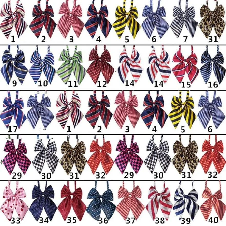 50pc / lot usine nouveau coloré à la main réglable grand chien chiot animal de compagnie papillon noeuds papillon cravates fournitures de toilettage pour chien LY01288I