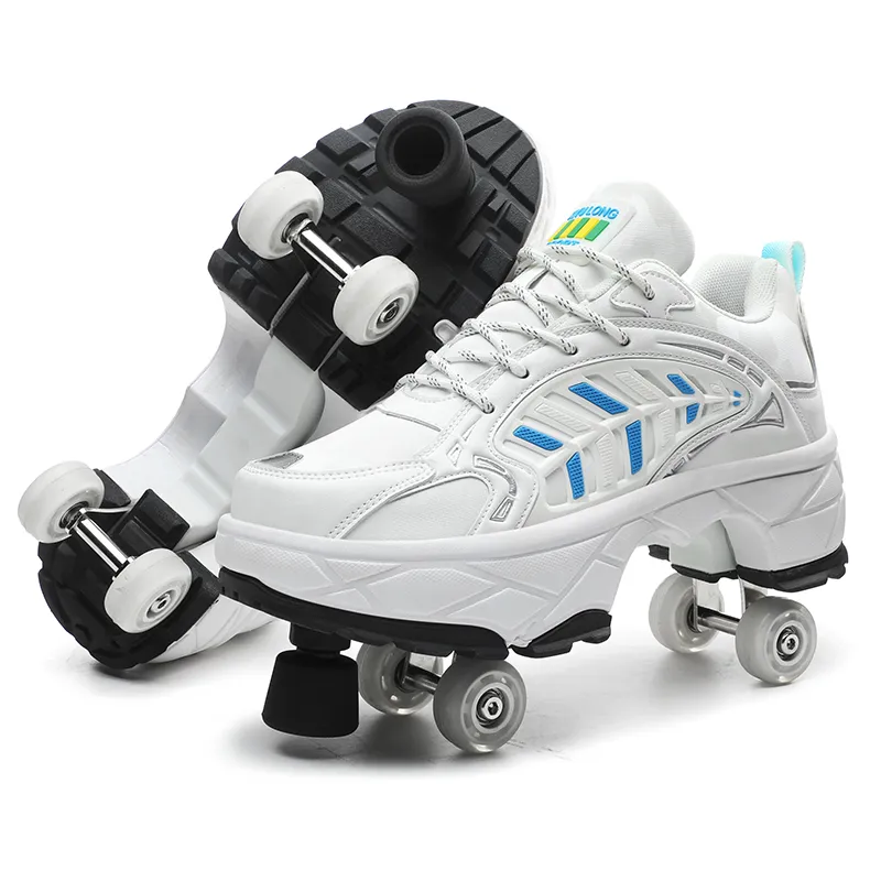 Double Row Deformable Sports Roller Skates Amazon Rollerblades