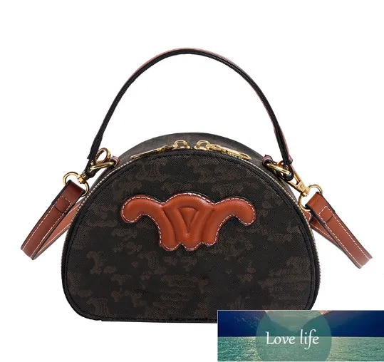 Женская портативная круглая сумка с принтом в стиле ретро, маленькая квадратная сумка, универсальные сумки на плечо, оптовая продажа