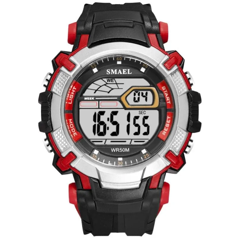 Luksusowe męskie zegarki Smael Digital Clock Alarm Waterproof LED Sport Mężczyzna Zegar zegarowe 1620 Top marka luksusowe zegarki Men300a