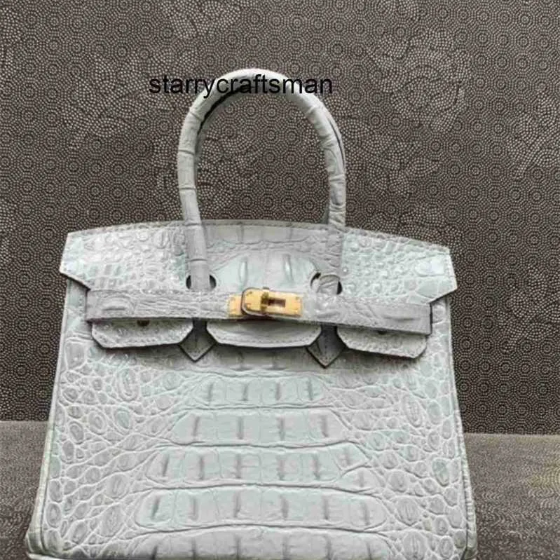 Borsa da donna in pelle L Borsa da donna in vera pelle Edizione coreana Versatile moda modello coccodrillo Pelle bovina Fibbia con chiusura a spalla singola