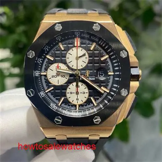 Offshore Series Mens Wrist Watch Luxury Oak And Rose Gold With Second