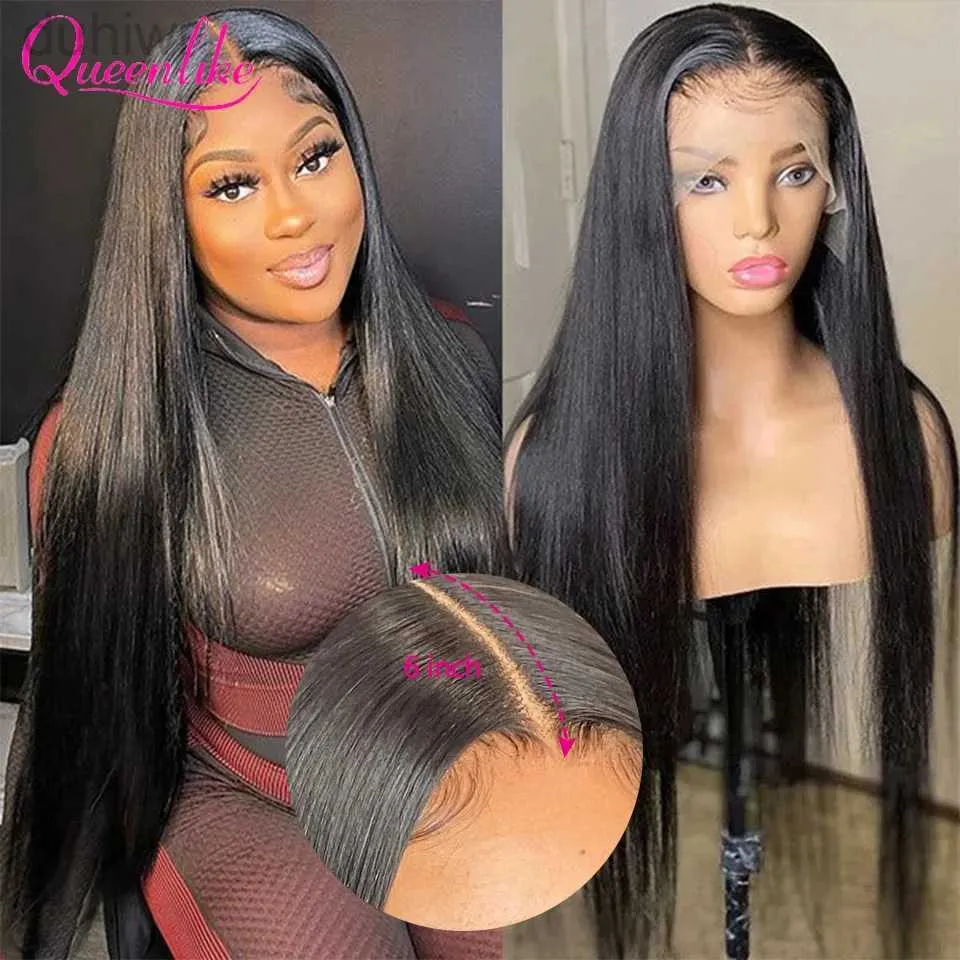 Synthetic Wigs Synthetic Wigs 28 30 32 Inch Transparent Lace Frontal Wig 13x6 Hair Wigs for Women Straight Lace Front Wigs 12A Cheap Raw ldd240313