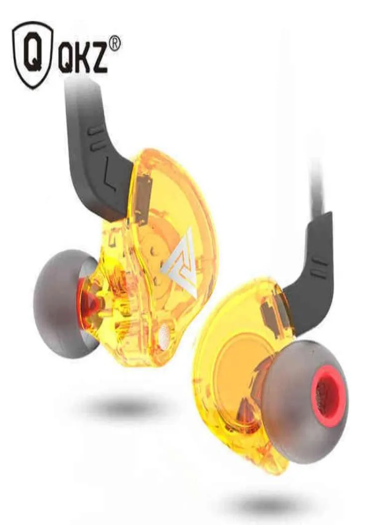 QKZ AK6 sports headset in ear remote control with MAC subwoofer mobile phone headset magic sound3126275