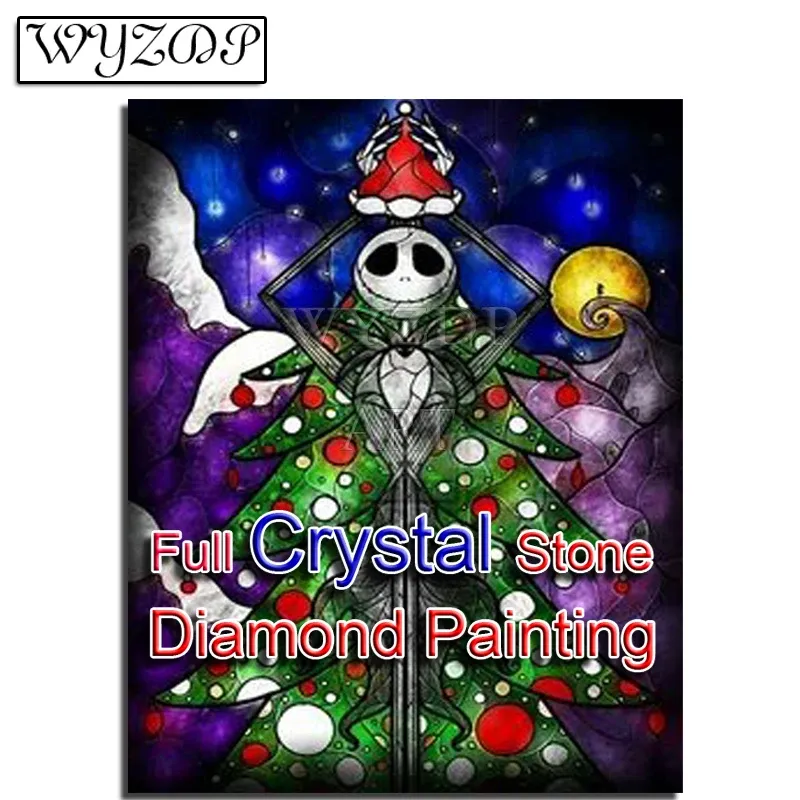 ステッチ100％クリスタルダイヤモンドペインティングクリスマスツリー画像フルスクエアモザイクダイヤモンドアートギフトキットマニュアルホームドーサー