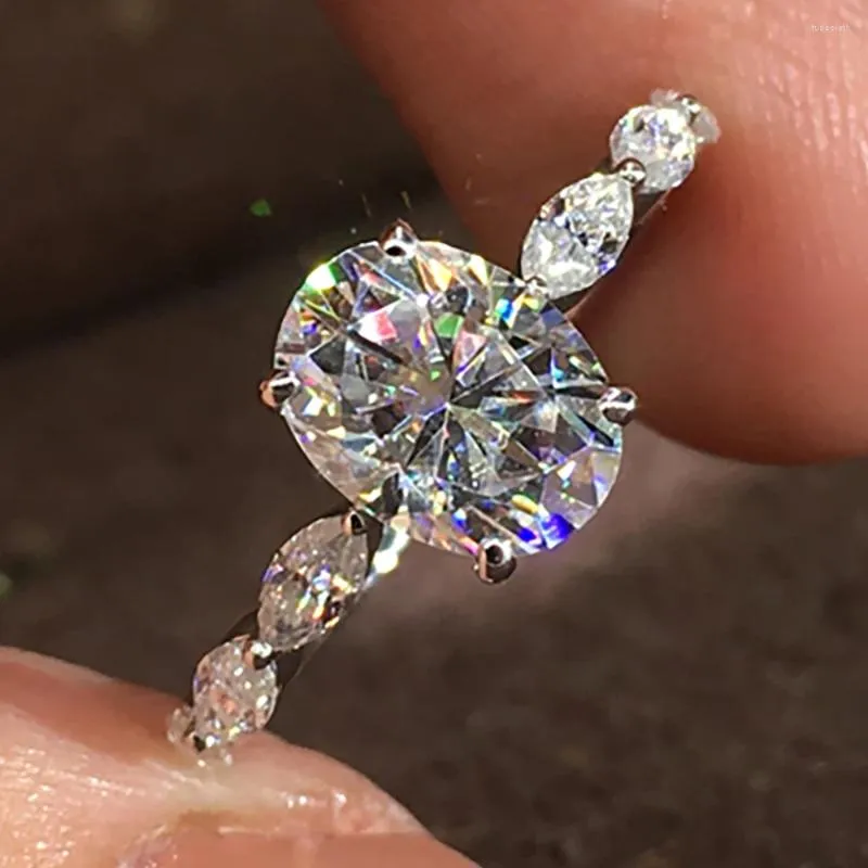 حلقات الكتلة مخصصة صلبة 18K الذهب الأبيض رنين ماسانيت الماس Moissanite 1 2 3 4 5