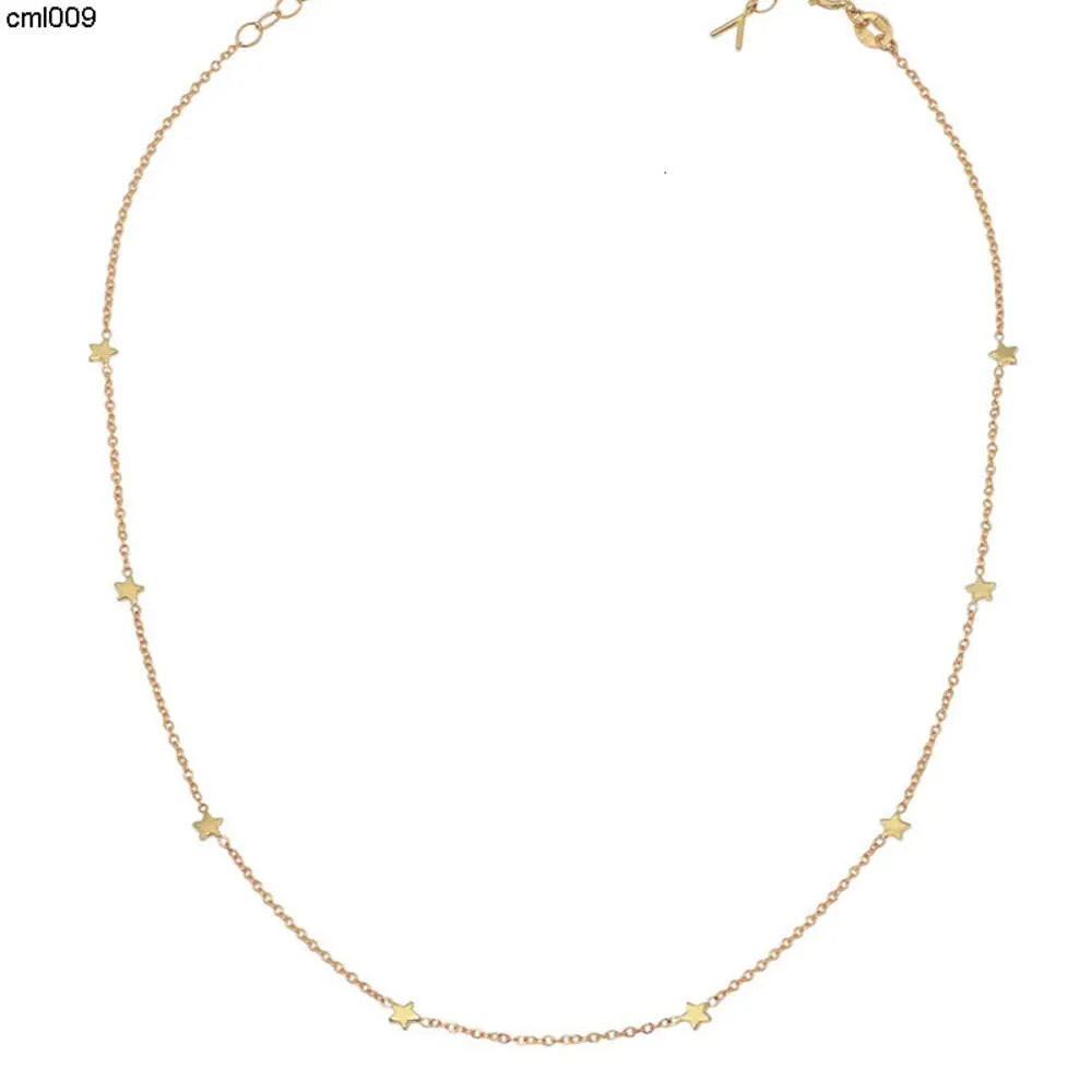 Ожерелье золотого размера со звездой-пентаграммой и морской звездой, колье на шею, цепочка на ключицу