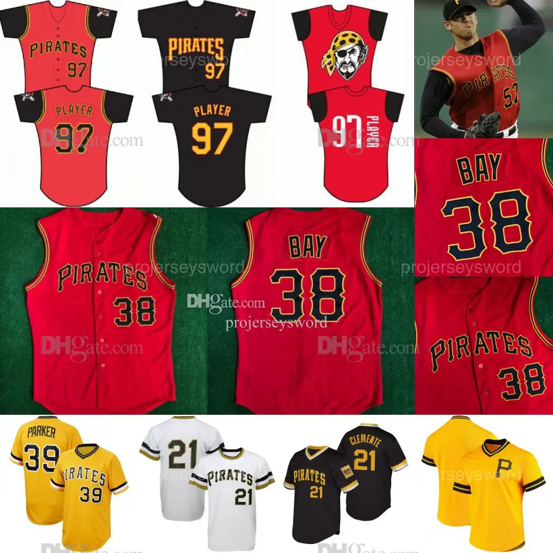 Pittsburgh 2007 38 Jason Bay Pirates Jersey 8 Willie Stargell 39 Dave Parker 1971 Roberto Clemente 1982 Kent Tekulve 1982 Willie Stargell Baseball Jerseys